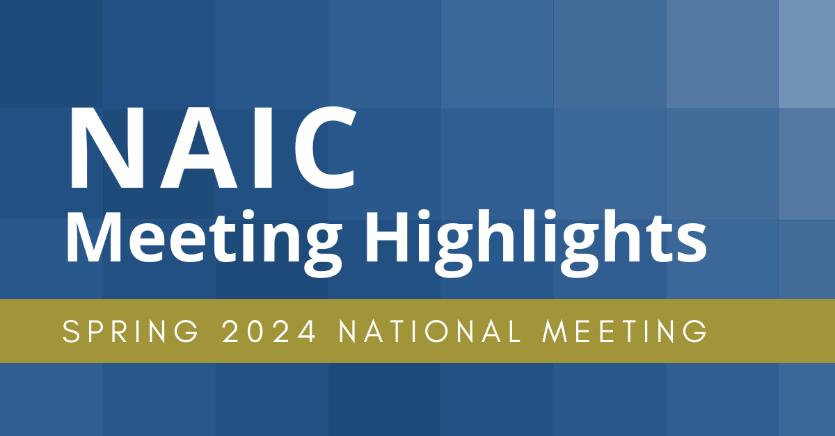 NAIC 2024 Spring Meeting Highlights