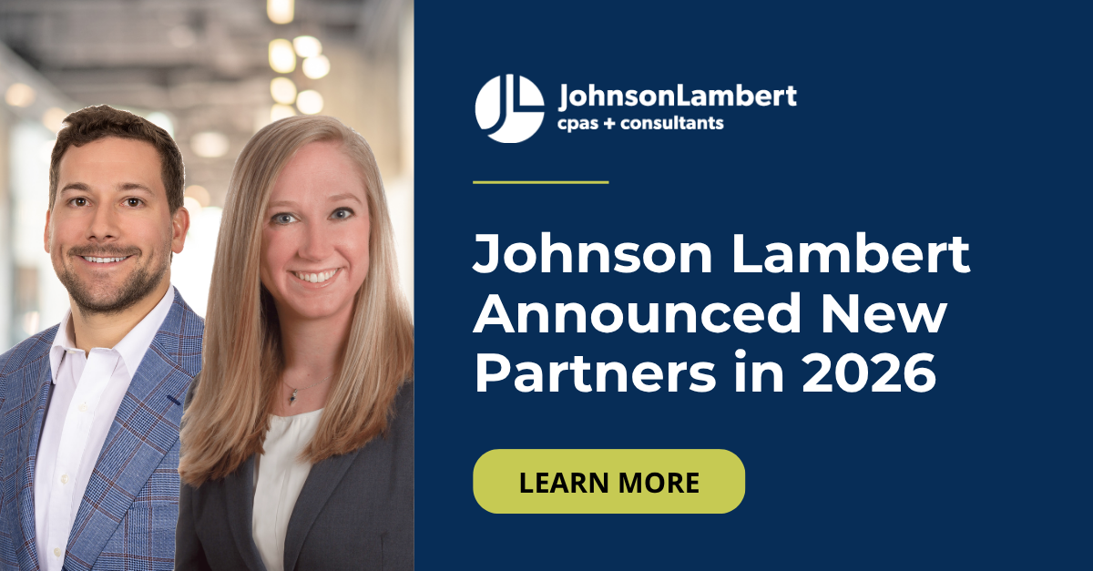 Johnson Lambert Announced New Partners in 2026 | Johnson Lambert LLP